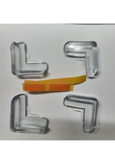 Büro Ev Bebek Güvenliği İçin 8adet Silikon Masa Sehpa Köşe Koruyucu Aparat Seti Gri