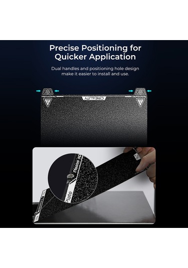 Xindoker Creality K1 235x235mm Peı Platformu - Yüksek Isı Dayanıklı, Kolay Çıkarım, Dayanıklı - Pla/abs/asa/petg/tpu/pc/pa Uyumlu Siyah