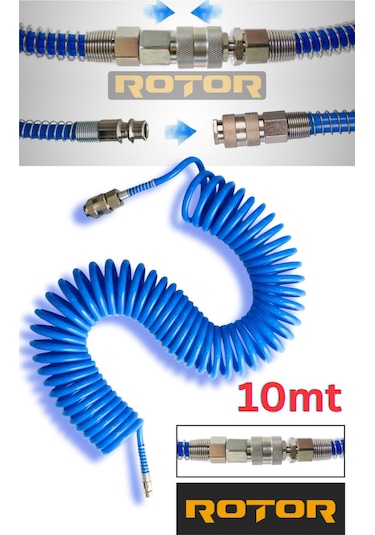 Pu0508 5x8x10 Profesyonel Kompresör Spiral Hava Hortumu