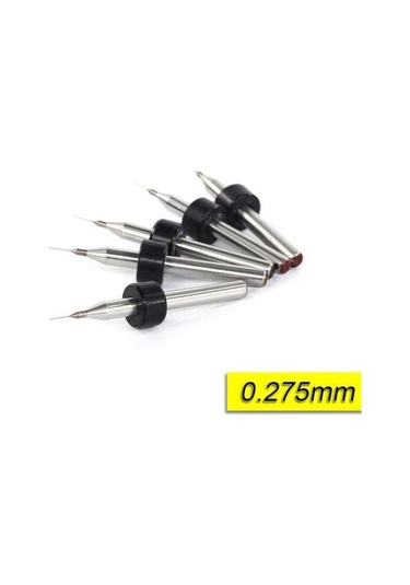 PCB Mikro Karbür CNC Matkap Ucu 10lu Set 0,275mm Tungsten 18 Shan