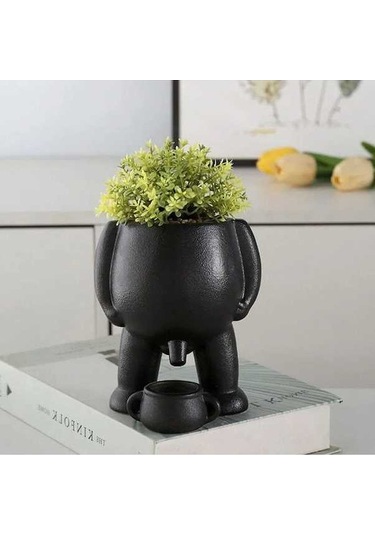 Pazly İlginç Çiş Yapan Saksı - 19cm Çiçek Saksısı, Komik Bahçe Aksesuarı