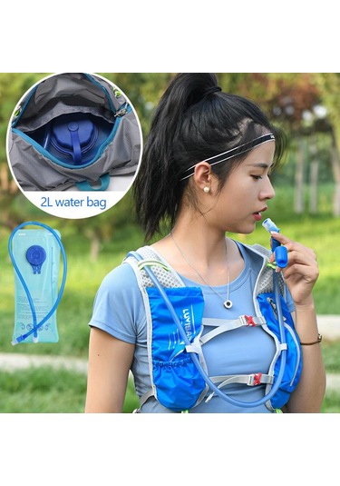 Ultra Hafif Koşu Çantası Yansıtıcı Nefes Alabilen Yürüyüş Sırt Çantası Naylon Açık Hava Spor Maraton Hidrasyon Sırt Çantası Turuncu