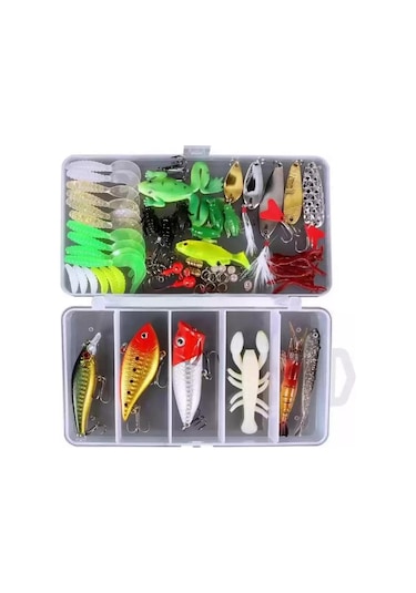 Zhltools 78 Parça Sahte Olta Yemleri Ve Balık Tutma Aksesuarı Seti