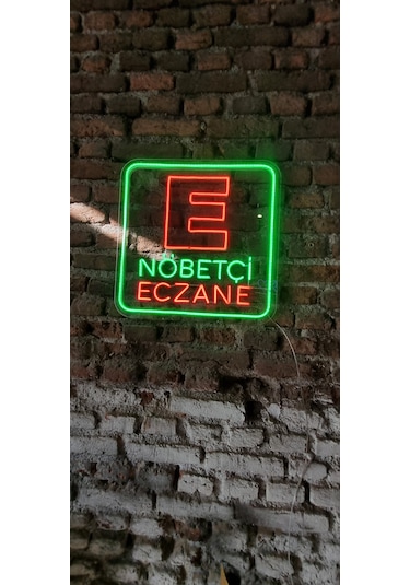 Nöbetçi Eczane Yazısı Neon Led Aydınlatma
