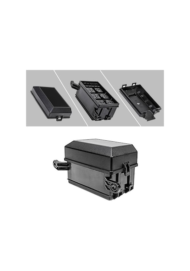 Fastbuy 12 Yuvalı Röle Kutusu Standart Sigorta Tutucu Bloğu, 41 Adet Metalik Pimli Evrensel Otomotiv Ve Denizcilik İçin 1