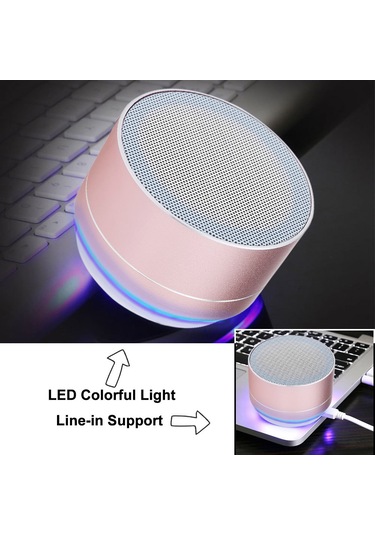 Suofeng Küçük Boyutlu Siyah Bluetooth Hoparlör - Fm/tf Kart/dikey Giriş Desteği, 3w Hifi Ses Ve Elden Uzak Arama Özelliği