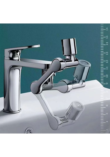 1080 Derece Dönebilen Musluk Aeratoru - Sıçramaya Karşı Koruyucu, Mutfak & Banyo İçin Mekanik Kol Tasarımı