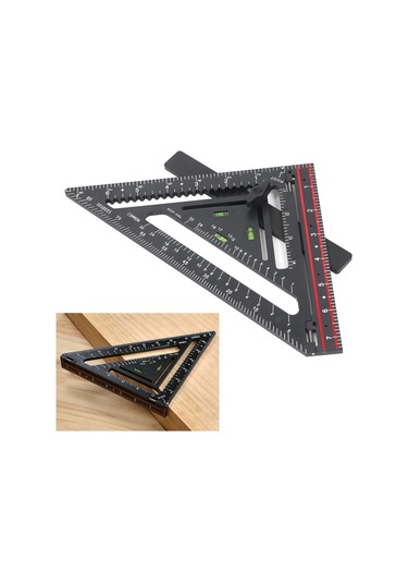 Maiyame Plastik Çift Taraflı Katlanabilir Halka Çizgi, Ahşap İşleri, Mobilya Ve Mimari Tasarımlar İçin Doğru Açı Ölçümü Ve Konumlandırma Çubuğuyla Profesyonel Araç Seti