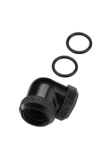 Konesam Bilgisayar Su Soğutma Petg Boru 16mm 90 Dirsek, Krom Kaplı Pirinç, Silikon Mutfak, Sızıntı Önleyici, Dayanıklı