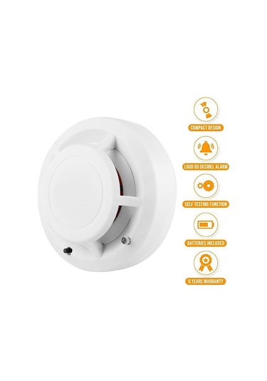 9v Bağımsız Sigara Dedektörü Ev Güvenlik Yangın Alarmı Fotoelektrik Sensör Sistemi