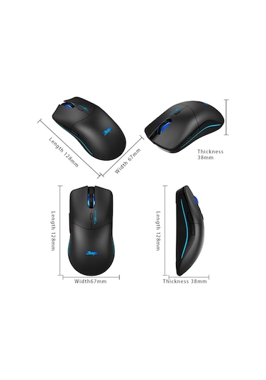 Zelotes Master F-22 3200 DPI Kablosuz Oyuncu Optik Mouse