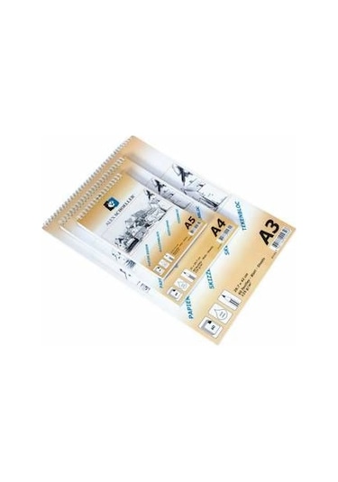 Alex Schoeller Eskiz Blok Spiralli A4 90Gr. 60 Yaprak