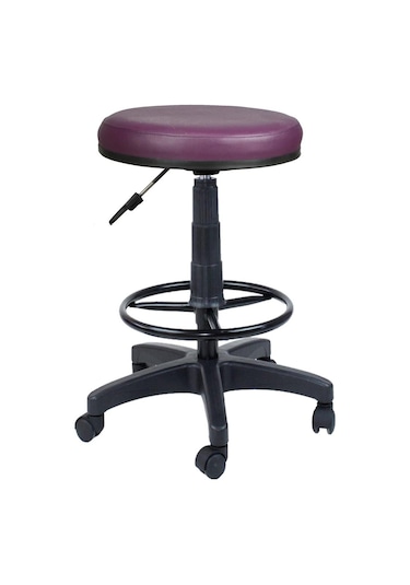 Bürocci Plastik Ayaklı Yüksek Tabure-Mor-2999U0124