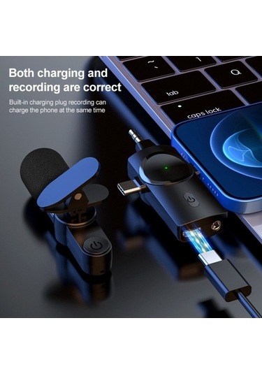 Wondernest Ap031-1 3'ü 1 Arada Gürültü Azaltıcı Kablosuz Mikrofon, Yaka Modeli