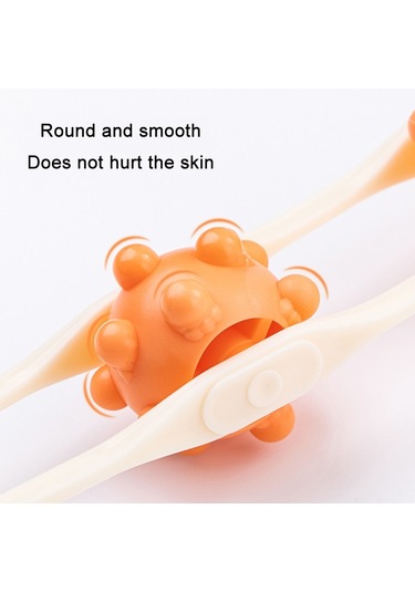 Omuz Boyun Ve Sırt Tarama Meridyeni Manuel Rulo Masajı Pembe Çok Renkli