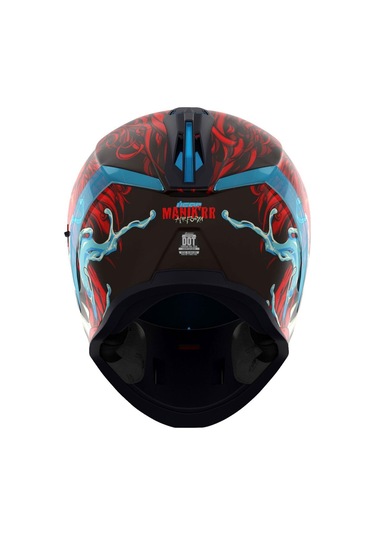 Icon Airform Manik Rr Mıps Kapalı Motosiklet Kaskı Siyah Kırmızı Mavi Siyah - Kırmızı