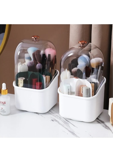 Youtek 360 Derece Dönebilen Büyük Kapasiteli Pembe Kalp Şekilli Kozmetik Saklama Kutusu, Masaj Ve Tuvalet İçin Pratik Çözüm Pembe