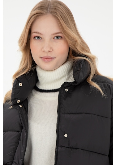 U.s. Polo Assn. Kadın Siyah Kaban 50292747-vr046 Siyah