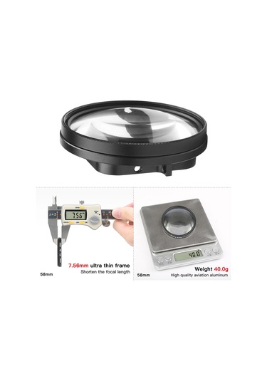 Youtek Gopro Hero 7/6/5 İçin 10x Makro Yakın Çekim Lens - 58mm Hd Cam Mercek