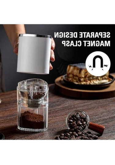 Ankatek Kahve Elektrikli Öğütücü, Manyetik Tak-çıkar Paslanmaz Çelik Bıçaklı Mutfak Aleti - 1 Bilgisayar