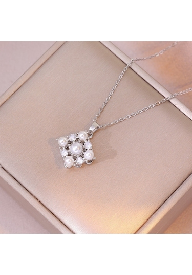 Bayan Kolye: Moda Estetiği Titanyum Çelik Kolye No.285 Çok REnkli