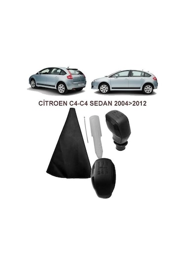 Vites Topuzu (Spor Siyah) & Vites Kol Körük Citroen C4 2004-2012