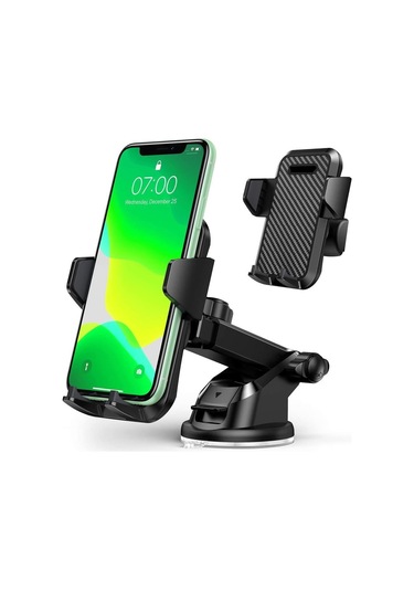 Araç Telefon Tutucu Torpidoya Yapışan Jel Vantuzlu C81A-138B-Siyah
