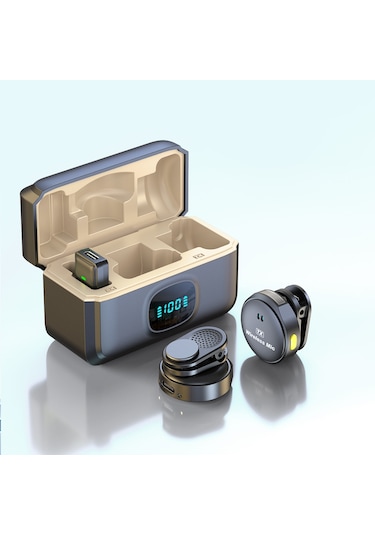 Düzme Manyetik Ekran Kablosuz Yaka Mikrofonu Tip-c Arayüzü