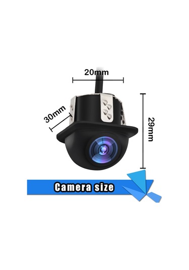 Reedark Araba Geri Görüş Kamerası Pc7080 Çip 170 Derece Geniş Açı Ip68 Su Geçirmez Park Yardımı Metreleği