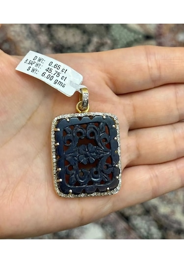 Safir Elmas Kolye Ucu 145