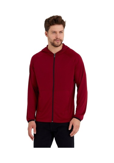 Adams Kapüşonlu Cepli Fermuarlı Hırka Sweatshirt