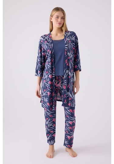 Pierre Cardin Kadın Mavi Pijama Takımı Pc8904-s-v1 Mavi