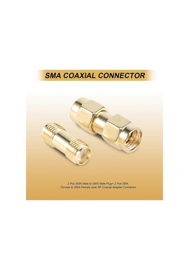 Adet Sma Erkek - Sma Erkek Fiş + 2 Adet Sma Dişi - Sma Dişi Jak Rf Koaksiyel Adaptör Konnektörü