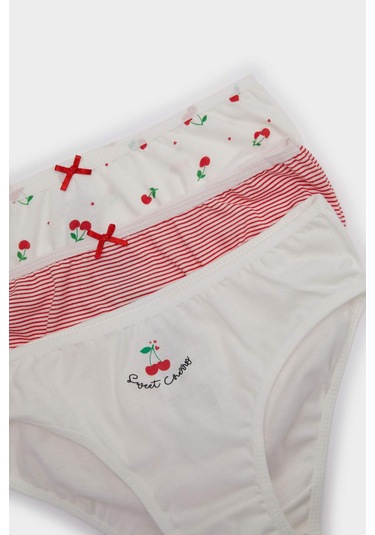DeFacto Kız Çocuk Desenli 3'lü Slip Külot E7073A825SPER105