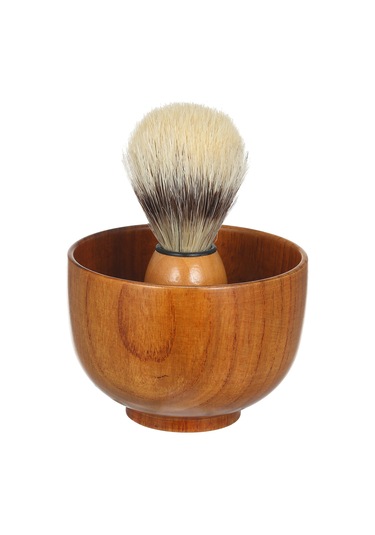 Moveevo Erkekler İçin Ahşap Tıraş Seti: Krem, Sabun Kupa, Köpük Fırçası Ve Kase