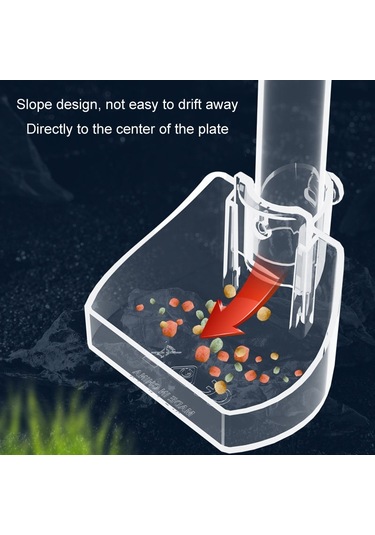 Sones 13-18 Cm Akvaryum Besleme Borusu Akrilik Yemlik Küçük Balık Besleme Borusu