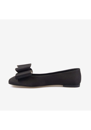 Mocassini Saten Kadın Babet 6084-42 Siyah Saten
