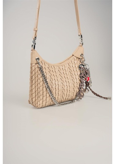 Ççs Kadın 17802 Omuz Çantası Bej