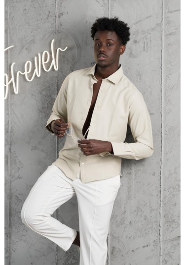 Advante Slimfit Yazlık Düz Pamuklu Gömlek Yeşil