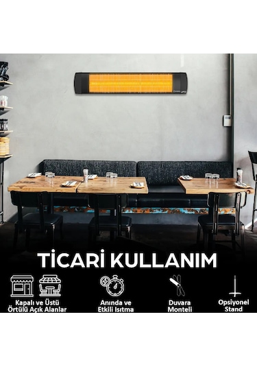 Ufo Basic 2300 W Termostatlı Yatay - Dikey Isıtıcı