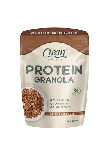 Clean Powders Protein Granola 300 Gr Çikolata Parçacıklı
