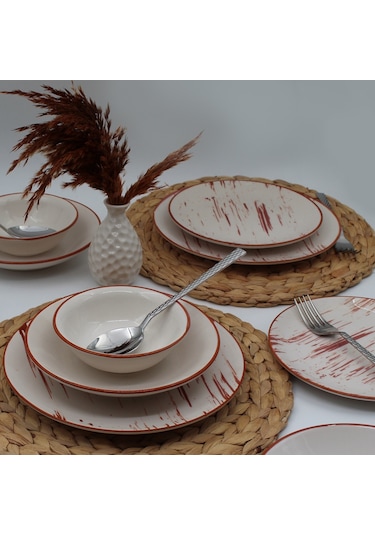 Karamel 24 Parça Yemek Takımı