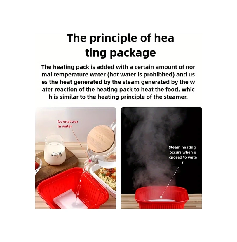 Willowhaven 5 Adet Taşınabilir Yemek Isıtıcı Çantası - 100g Soğuk Sıcak Saklama Kampçılık Acil Durum