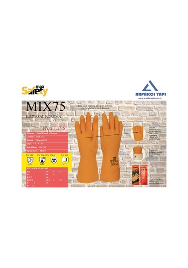 Maxsafety Mix75 Turuncu Dayanıklı Koruma Eldiveni