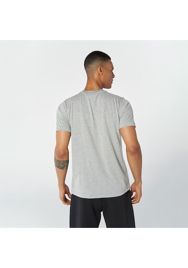 Hummel  910246-2849 Dean Baskılı Bisiklet Yaka Erkek Tişört Gri