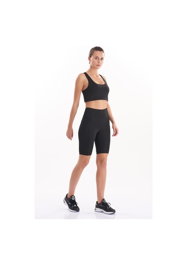 Josejuan Kadın Toparlayıcı Yüksek Bel Cep Detaylı Spor Biker Tayt 7108