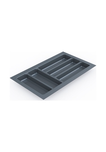 Mutfak Çekmece Içi Düzenleyici, Kaşıklık 54cm X 48cm Yanlar Ve Boydan 4cm Kesilebilir, Antrasit Antrasit