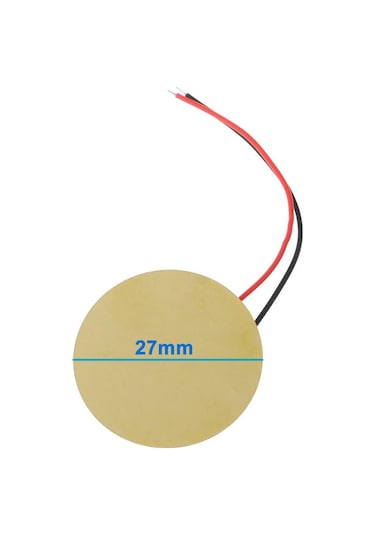 27mm Piezo Disk 5cm Kablolu Ses Üretici Oyuncak Alarm Acil Tehlike Uyarı Kapı Zil Oyun Kısa Devre Bu
