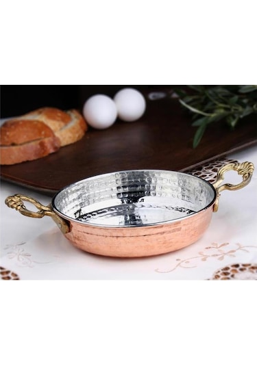 Emr Bakır Yumurta Sahanı - Bakır Sahan Tava 18 CM