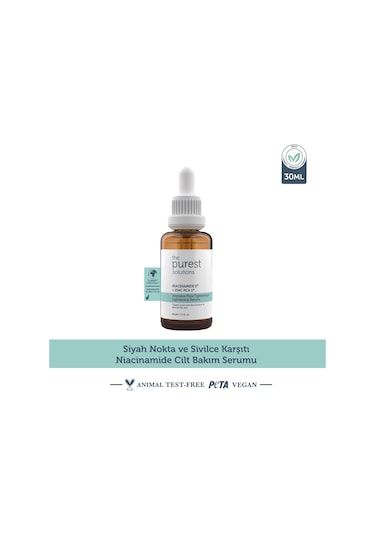 The Purest Solutions Siyah Nokta ve Sivilce Karşıtı Serum 30 ML